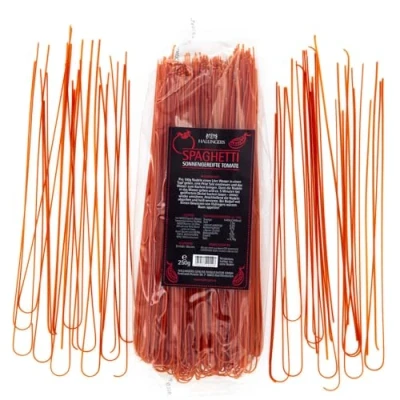 Abbildung von Hallingers Spaghetti Pomodoro Pasta aus Hartweizengries, natürlich eingefärbt (Bag) Adventskalender Neuheiten &amp; befüllen Neues Zuhause Ruhestand Freundschaft Genesung