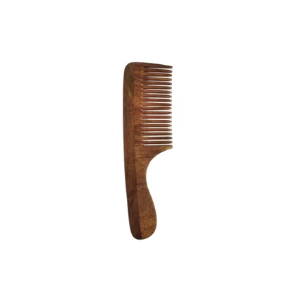 Abbildung von Griffkamm Rosenholz 19 cm Golddachs
