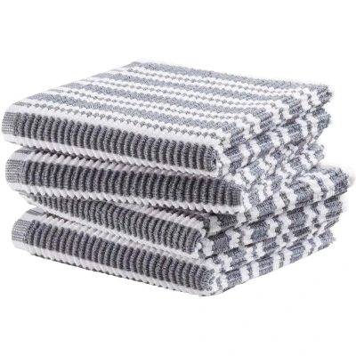 Abbildung von DDDDD Spültuch &quot;Stripe, 30x30 cm, aus 100% Baumwolle&quot;, (Set, 4 tlg.), mit luxuriöser Rippenstruktur und optimale Feuchtigkeitsaufnahme