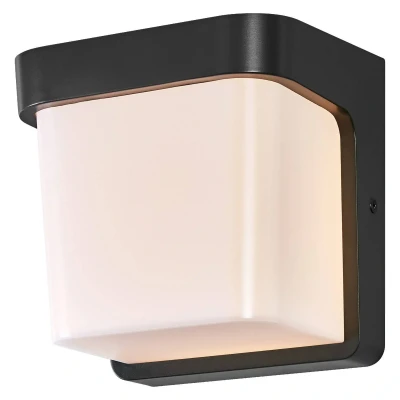 Abbildung von Ledvance ENDURA STYLE IHSAN WALL Außenleuchte, 11W, 550lm, Wandleuchte, dunkelgrau, IP65 Schutzklasse, 3.000K Farbtemperatur, warmweiße Lichtfarbe