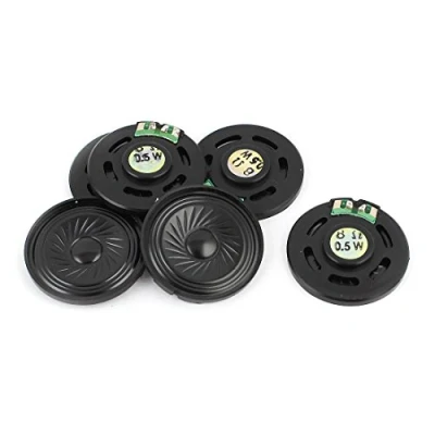 Abbildung von sourcing map 6Pcs 0,5W 40mm Durchmesser 8 Ohm interner Mini Magnet Sprecher Lautsprecher de