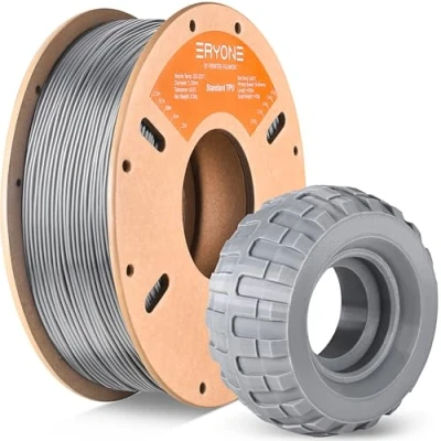 Abbildung von ERYONE TPU Filament 1.75mm, 3D Drucker 0.5kg 1 Spool, 0.05mm, Grau