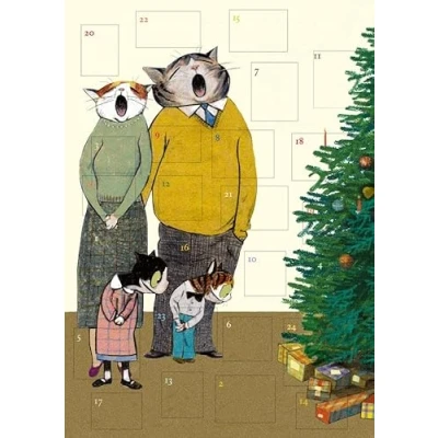 Abbildung von Wolf Erlbruchs Adventskalender Schöne Bescherung: mit 24 Klapptürchen