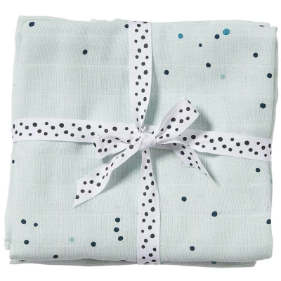 Abbildung von Done By Deer Decke Dreamy Dots 120x120 2er Pack, Blue
