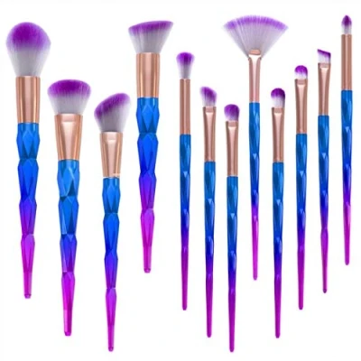 Abbildung von Make Up Pinsel Set Kosmetik Lidschatten Gesichtspinsel Foundation Eyeliner Schminkpinsel (12 Pinsel)