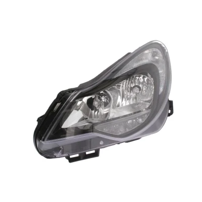Abbildung von ALKAR 2761421 Scheinwerfer links PY24W, W21/5W, H7/H1 mit Tagfahrlicht Elektromotor Gehäuse schwarzem Innenteil OPEL: Corsa D Schrägheck