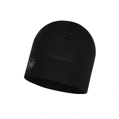 Abbildung von Buff Merino Midweight Beanie Solid Black UNI Laufmütze