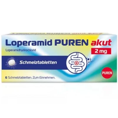 Abbildung von Loperamid Puren Akut 2 Mg Schmelztabletten 6 St