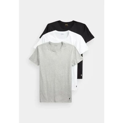 Abbildung von Polo Ralph Lauren CREW SLIM FIT 3 PACK Unterhemd/shirt, Herren, Größe: Small, Navy/charcoal/white