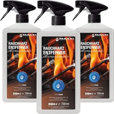 Abbildung von Maxxi Clean Grillreiniger &amp; Rauchharzentferner das Original 3X 700 ml in Sprühflasche extra stark [+] Backofen und Konzentrat für Gasgrill, Edelstahl, Gusseisen
