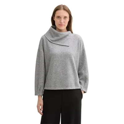 Abbildung von TOM Tailor Strickpullover, Damen, Größe: Medium, Morning grey melange