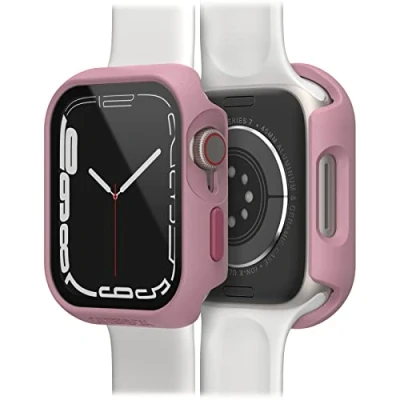 Abbildung von OtterBox Eclipse Bumper mit integrierter Displayschutzglas für Apple Watch Series 9/8/7 45mm, gehärtetes Glas, stoßfeste, sturzsichere und schlanke Schutzhülle Watch, Rosa
