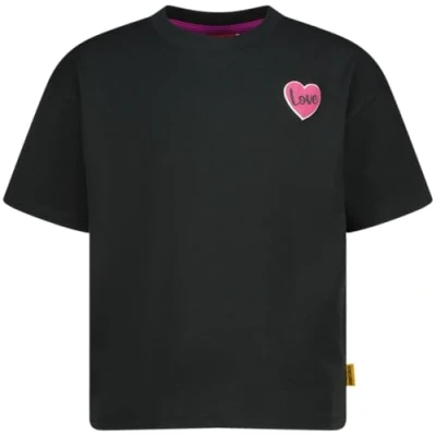 Abbildung von Vingino Hanrieke Tshirt print für Kinder, Größe: 92, Deep black