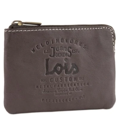 Abbildung von Lois Geldbeutel &amp; Schlüsseltasche Klein Schlüsseletui Leder Autoschlüssel Tasche Schlüssel Etui 11002, Dunkelbraun