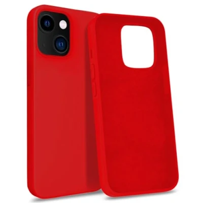 Abbildung von MyGadget Hülle kompatibel mit iPhone 13 Mini Gummierte Handyhülle [ 3 Layer Struktur ] Schutzhülle Soft Inlay &amp; Hardcase Cover außen Rot