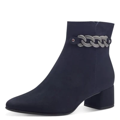 Abbildung von MARCO TOZZI Stiefelette, Blockabsatz, Abendschuh, Bussinessschuh mit edler Zierkette