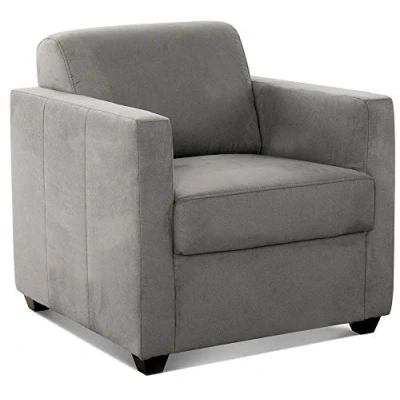 Abbildung von Cavadore Sessel Camerus mit Federkern / Polstersessel im trendigem Design 78 x 80 83 Mikrofaser: anthrazit