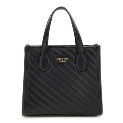 Abbildung von Guess Silvana MINI TOTE Handtasche, Damen, Größe: One Size, Black