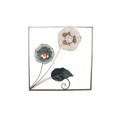 Abbildung von NTK Collection Wandbild Wandkunst aus Metall Blume, Blumen (Stück, 1 St), Metallbild mit 3D Effekt