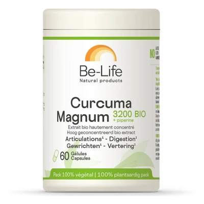 Abbildung von Be Life Kurkuma Magnum 3200 + Piperin Bio (90 Softgels) Homöopathie