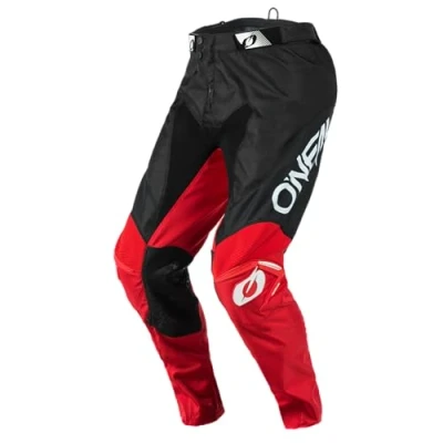 Abbildung von O&#039;NEAL Motocross Hose Enduro Motorrad Strapazierfähige Denierstoffe, Mit großer Bewegungsfreiheit, Athletische Passform Pants Mayhem Hexx Erwachsene Schwarz Rot Größe 30/46