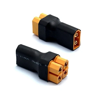 Abbildung von Boladge 2 Stück XT60 Parallel Stecker 1 Männlich auf Buchse Paralleladapter für RC Lipo Batterie