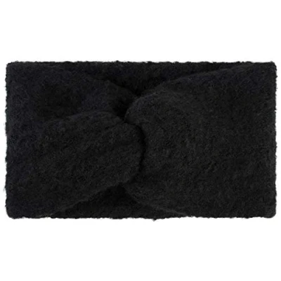 Abbildung von styleBREAKER Damen Feinstrick Stirnband mit weicher Oberfläche und Twist Knoten Detail, warmes Winter Haarband, Headband 04026043, Farbe:Schwarz