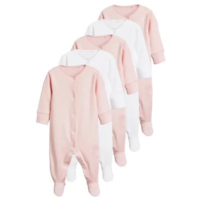 Abbildung von Next 5 PACK Strampler für Kinder, Größe: 68, Pink