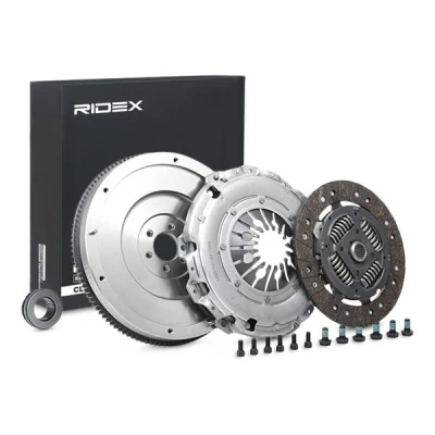Abbildung von RIDEX 479C0370 Kupplungssatz mit Kupplungsdruckplatte Schwungrad, Kupplungsscheibe, Ausrücklager 240, 240 AUDI: A4 B7 Avant, A6 C6 Avant