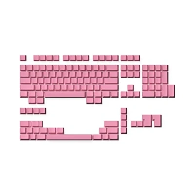 Abbildung von Ranked Leeres Premium Tastenkappen Set 1,4 mm Dickes PBT Cherry Profil für Mechanische Tastatur (Prism Pink, 139 Tasten)