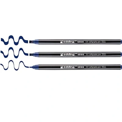 Abbildung von Edding 1255 Kalligrafiestift sortiert 3pcs Stahlblau