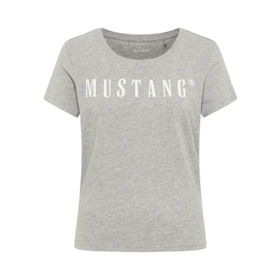 Abbildung von Mustang Tshirt print, Damen, Größe: Large, Grau