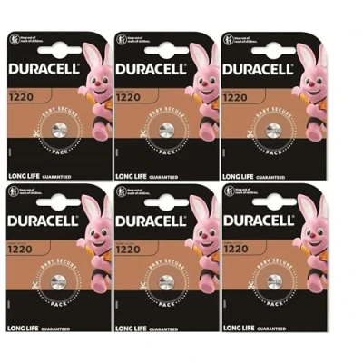 Abbildung von 6 x Duracell 1220 (6 Blister à 1 Batterie) Batterien (CR1220)