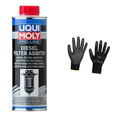 Abbildung von Iloda Original Liqui Moly 500ml Pro Line Dieselfilter Additiv 20790 Schutzhandschuhe