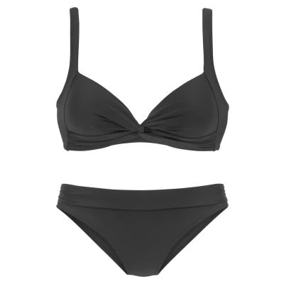 Abbildung von Lascana Bikini, Damen, Größe: 36xC, Schwarz