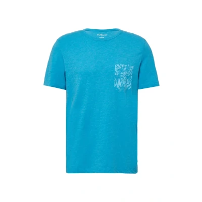 Abbildung von s.Oliver MIX MIT Artwork Tshirt print, Herren, Größe: Small, Türkis