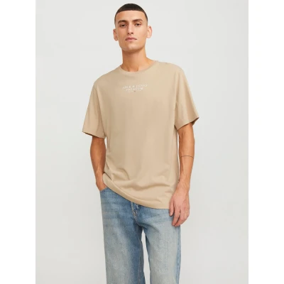 Abbildung von Jack &amp; Jones Premium SS CREW NECK NOOS Tshirt print, Herren, Größe: Small, Fields of rye