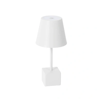 Abbildung von Lindby Janea Cube Portable Tischleuchte Dim. IP54 Weiß
