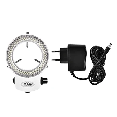 Abbildung von Mikroskop Kamera 144 LED Perlen Lichtquelle Helligkeit einstellbar Ringlampe(#01)