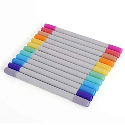 Abbildung von Zink Colourful Fine &amp; Chisel Doppel / Doppelspitzenmarker, 12er Pack
