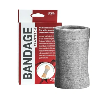 Abbildung von Antar AT53020 XL Handgelenkbandage aus Viskose Bambus, XL, schwarz, 20 g