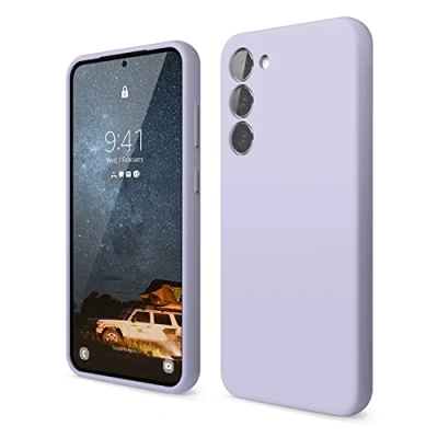 Abbildung von elago Flüssiges Silikon Hülle Kompatibel mit Samsung Galaxy S23 Plus Case Cover, Premium Silikon, Ganzkörperschutz 4 Schichten Stoßfeste Handyhülle, Kratzfestes weiches Mikrofaserfutter (Violett)