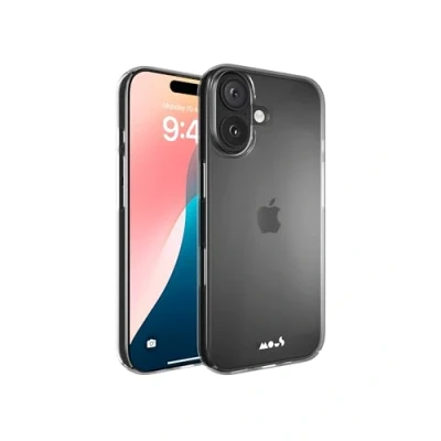 Abbildung von Mous Hülle für iPhone 16 Plus Case Cleaar Super Thin 2.0 Transparent Kristallklares und Schlankes Design