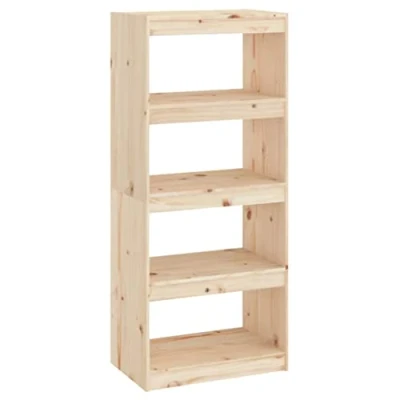 Abbildung von vidaXL Bücherregal Raumteiler Standregal Aktenregal Raumtrenner Regal Wandregal Büroregal Mehrzweckregal 60x30x135,5cm Massivholz Kiefer