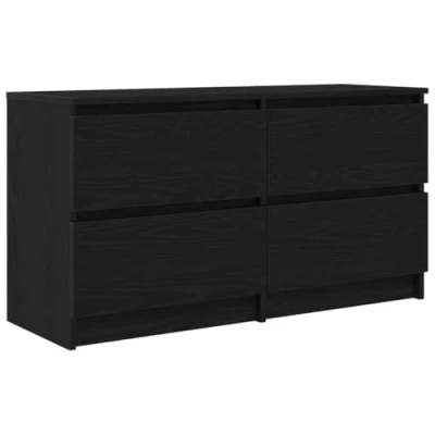 Abbildung von vidaXL TV Schrank Schwarz 100x35x54 cm Holzwerkstoff (1 St)