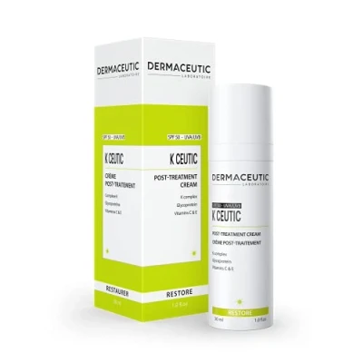 Abbildung von K Ceutic Beruhigende &amp; Reparierende Gesichtscreme Konzentrierte Pflege Post Treatment Komplex, Vitamine C E Bei Geschädigter Haut UV Schutz LSF 50 Hypoallergen 30 ml Dermaceutic