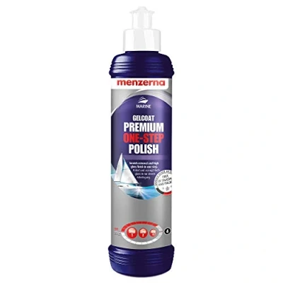 Abbildung von Menzerna Gelcoat Premium One Step Polish Abbrasive Bootspolitur mit Glanz 250 ml
