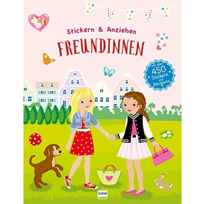 Abbildung von Stickern &amp; Anziehen: Freundinnen: und Anziehen, mit über 450