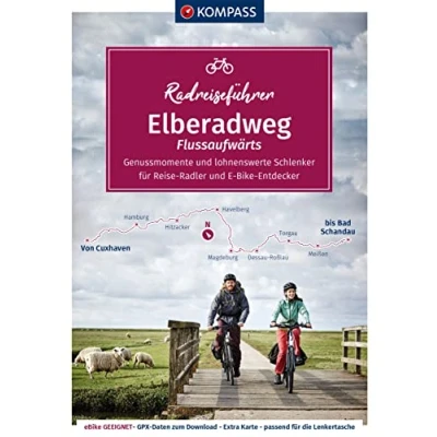 Abbildung von KOMPASS Radreiseführer Elberadweg von Cuxhaven bis Bad Schandau: 862 km, mit Extra Tourenkarte, Reiseführer und exakter Streckenbeschreibung
