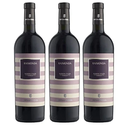 Abbildung von Fontanafredda Raimonda Barbera d&#039;Alba DOC Rotwein Wein trocken Italien (3 Flaschen)